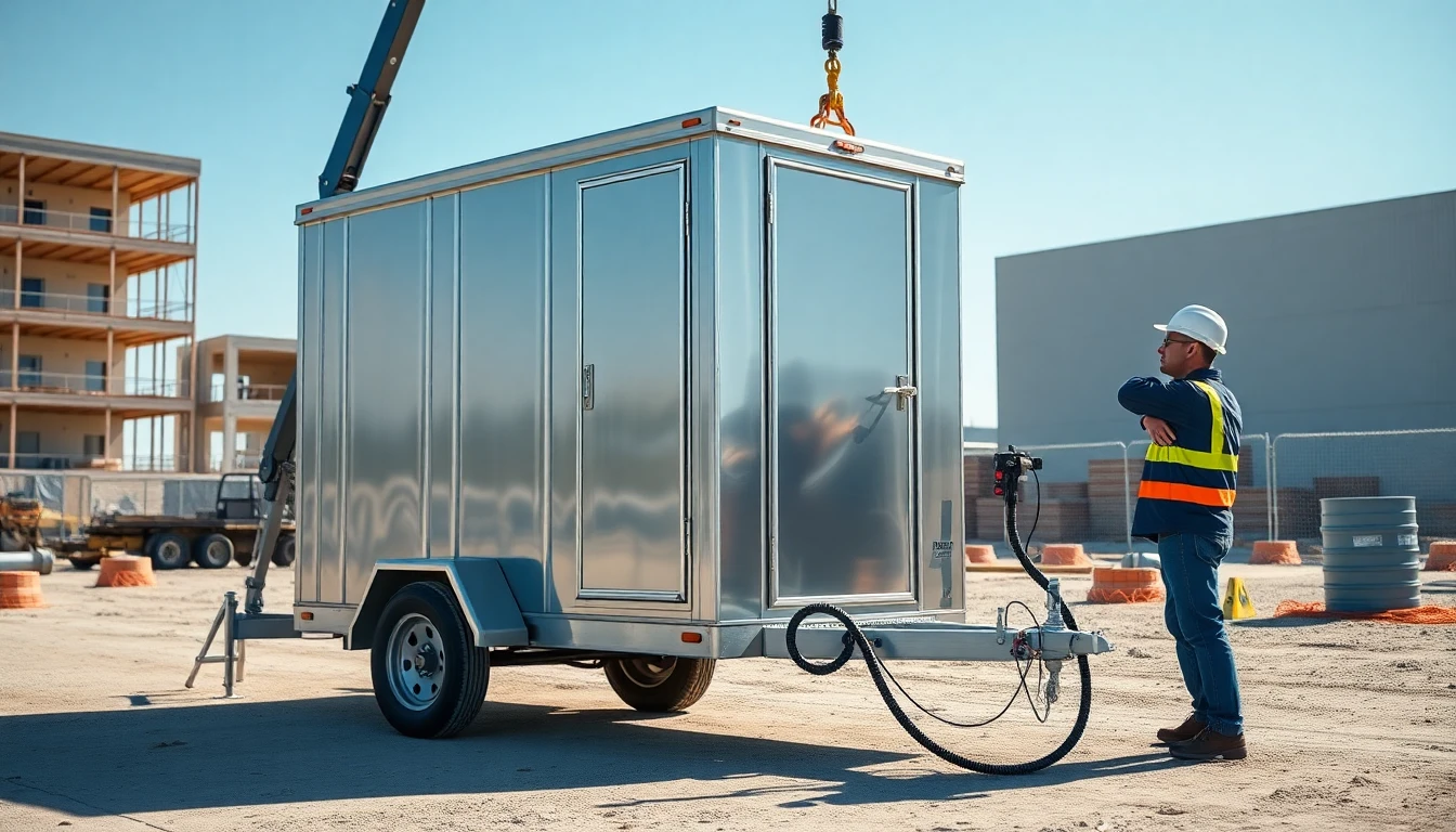 Trailer-Mounted Porta Potty Rental